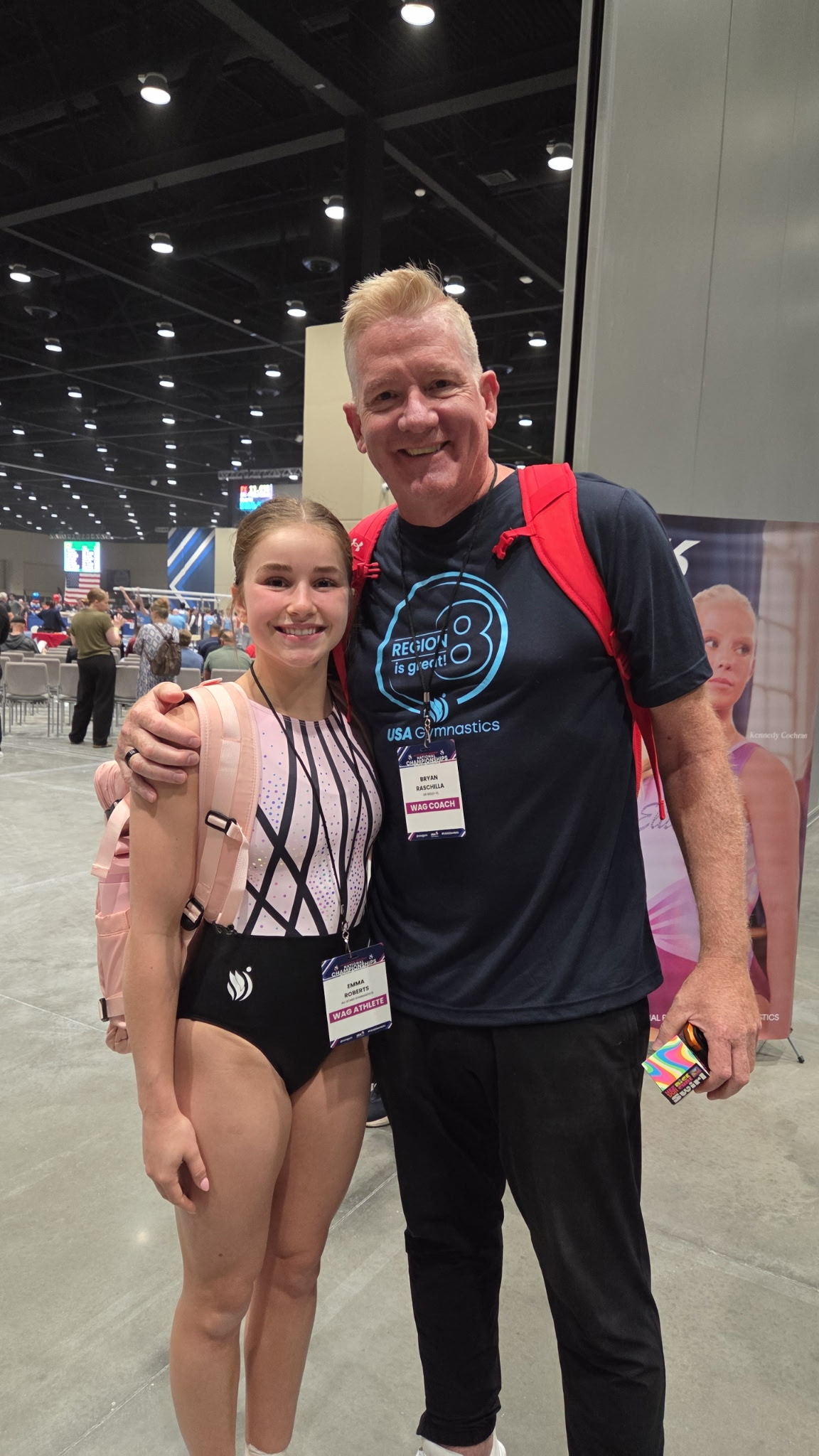 College gymnastics signing celebration